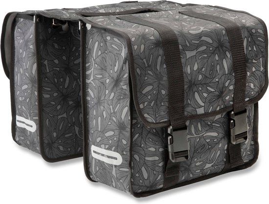 Blokker Dubbele Fietstas Polyester 40 Liter Grijs