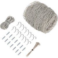 AniOne Kattenbeschermingsnet met Versterking van Metalen Draad 3 m, 6 m