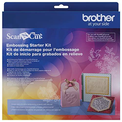 Brother Accessoireset, voor scanncut DIY snijmachine, mat, gereedschap, metalen platen en 50 embossing patronen