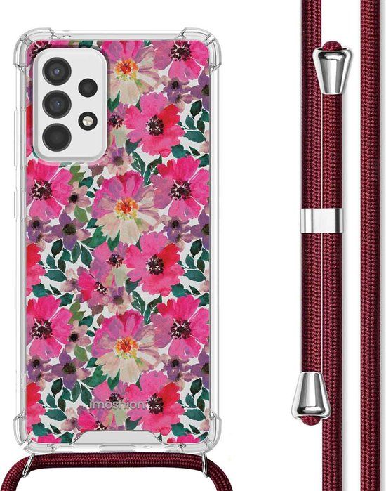 iMoshion Hoesje met Koord - Flower Water - Geschikt voor Samsung Galaxy A52 / A52 5G / A52s