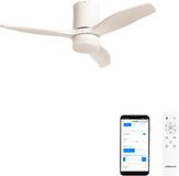 Create WIND CALM Plafondventilator - Wit - 40W - Ø112cm - WIFI + Afstandsbediening