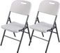 Sunnydays Klapstoel - 2x - met PVC zitting - wit