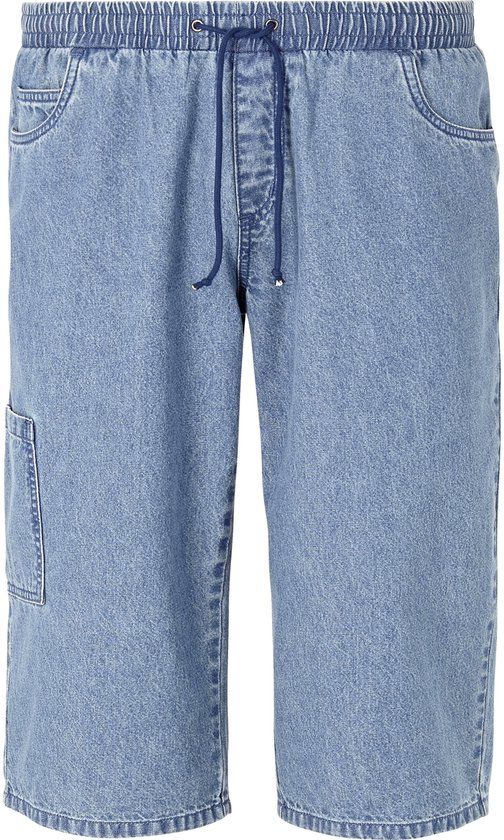 Jan Vanderstorm heren Bermuda - 74 - lichtblauw - Plus Size
