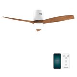 Cecotec EnergySilence Aero 5600 Aqua Plafondventilator met Licht, Houtkleur, 132 cm