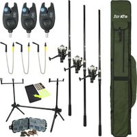 FISH-XPRO Karperset | Carpset Pro Improve Set | 3-Rod | Karperhengelset | Extra Uitgebreid | 96-Delig