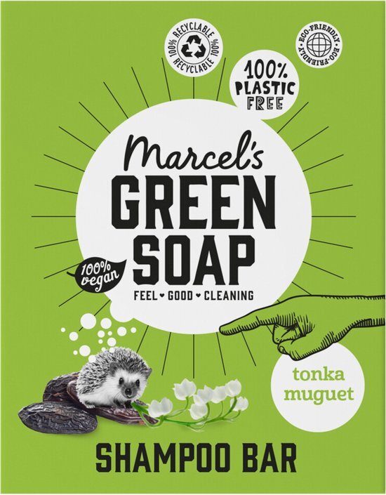 Marcels Green Soap Marcel's Green Soap Shampoobar Tonka & Muguet 90 gr