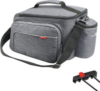 KlickFix Rackpack Sport Luggage Carrier Bag for Racktime, grey
