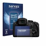 Savvies 3 Stuks Screenprotector - Geschikt voor Panasonic Lumix DC-FZ82 / FZ82D - Beschermfolie Glas Transparant