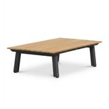 LUX outdoor living Montana Koffietafel Aluminium + Teak Antraciet 120x60cm