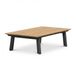 LUX outdoor living Montana Koffietafel Aluminium + Teak Antraciet 120x60cm