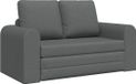 vidaXL Divan-lit Gris foncé Tissu 148 x 71 x 83 cm