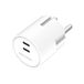 Mobile Origin MO-PW33-WHT 30W Dual USB-C Power Delivery 3.0 Snellader Wit