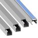 Habengut Mini-kabelgoot, zilver, 15 x 15 mm, plat, zelfklevend tv-kabelgoot voor muur en meubels, zonder boren, 4 x 1 m - kabels verbergen, van overschilderbaar pvc