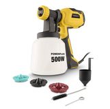 Powerplus Verfpistool POWX352 - 500W Verfspuit, 3 spuitpatronen, Verfdebiet van 1000 g/min