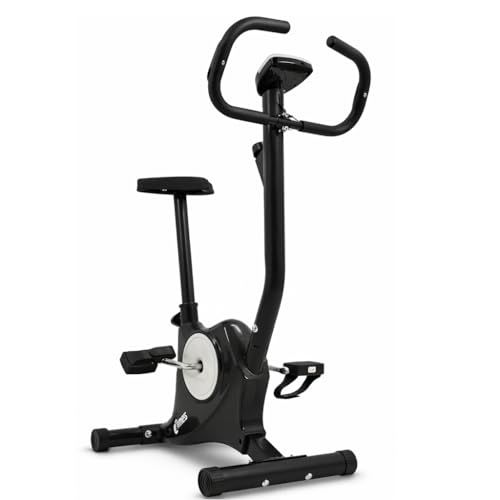 Hometrainer voor het afvallen en stroomlijnen van zitvlak en benen, verstelbare weerstand, hartslagsensoren, lcd-display, verstelbaar zadel, fitnesstraining
