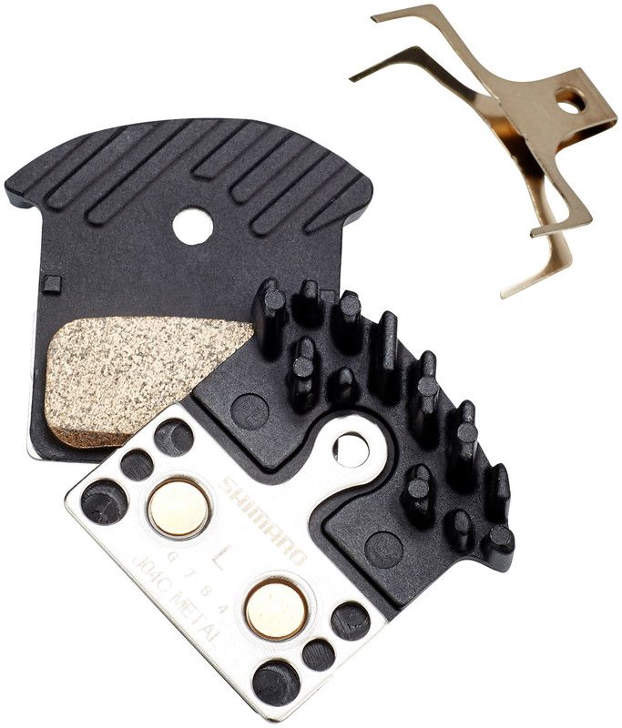 Shimano Ice-Tech J04C Metall Remblok & Remschoen met koelribben J04C metaal 25 paar grijs