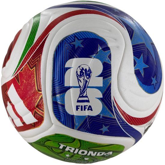 Adidas FIFA World Cup 26 Trionda Pro Voetbal - Wit/blauw/rood/groen, maat 5