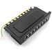 1aTTack.de 367452 Patchpaneel CAT6 8 poorten zwart verdeelpaneel LSA+ aansluittechnologie netwerkdistributie - RJ45 - TIA 568 A/B - zwart