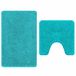 VidaXL Tapis de bain turquoise polypropylène (PP)