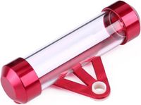 Sans marque Disque de charge pour moto Tube Universel pour moto Disque de charge sécurisé Tube Porte-cadre Cylindrique Tube de charge pour moto étanche - Argent (Rouge)