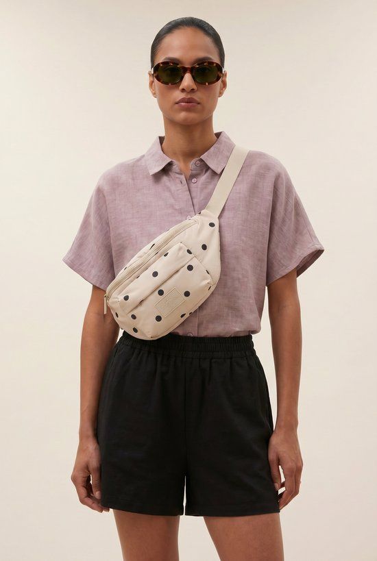 Markberg FameMBG Bum bag recycled polka dot creme