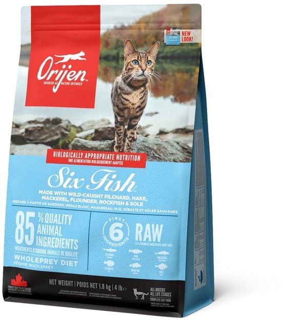 Orijen Kattenvoer Whole Prey Six Fish 1,8 kg