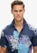 Superdry Hawaiian Shirt Heren Katoen Korte Mouw XXL Chrysanthemum Navy
