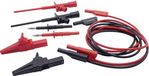 Schnepp 354 000061 Jeu de cordons de mesure de sécurité Point de test, Pince crocodile, Fiche 4 mm Fiche 4 mm Noir, Rouge 1 jeu
