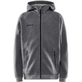 Craft CORE Soul Full Zip Hood Jr Dk Grey Melange