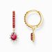 Thomas Sabo CR748-995-10 Ohrringe Damen Silber Zirkonia Rot Weiß