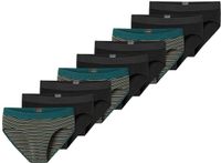 Schiesser Heren rio-slip / onderbroek 9 pack 95/5 Cotton petrol / zwart