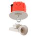Zenitech DCL Center Point Kit Voor Plafondplaten - Ø65mm Met Plug, E27 Fitting En Haak - Eenvoudige Installatie Voor Verlichtingsarmaturen Op Holle Wanden - Rood - Compleet Kit