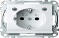 Merten MEG2304-0319 Wandcontactdoos met randaarde Inzetstuk System M, 1-M, M-Smart, M-Plan, M-Creativ Polair-wit (glanzend) 1 stuk(s)