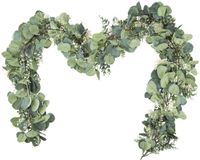 Bol Guirlande d'eucalyptus avec fleurs - Vert 2 mètres