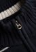 Superdry Cotton Stripe Half Zip Trui Slanke Pasvorm - Heren - S - Marine/Wit Dunne Strepen