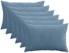 vidaXL Kussensloop - 6 stuks - ALMELO - Blauw - 30 x 50 cm - corduroy