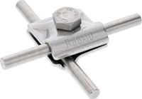 Dehn MV Klem StSt V4A Voor Rd 8-10mm Met Zeskantbout - 390079 - E3P4B