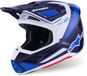 Alpinestars S-M7 Rise Blauw Wit Crosshelm
