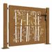 vidaXL Poort 100x75 cm bamboe-ontwerp cortenstaal