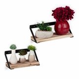 Relaxdays Wandplank Set van 2