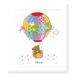 VERVACO Kruissteek Borduurpakket Geboorte Baby LUCHTBALLON Handwerkpakket voor Wanddecoratie 25 x 29 cm Borduurwerk met Telpatroon DIY Kit Babykamer Decoratie Cadeau Knutselen Voor Volwassenen
