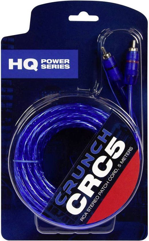 Crunch CRC5 Cinch-kabel 5.00 m [2x Cinch-stekker - 2x Cinch-stekker]
