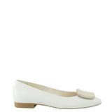 Paul Green Ballerina dames ballerina glad leer wit 1181-029