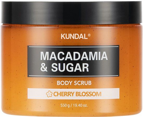 Kundal Macadamia & Sugar Body Scrub 550g Cherry Blossom