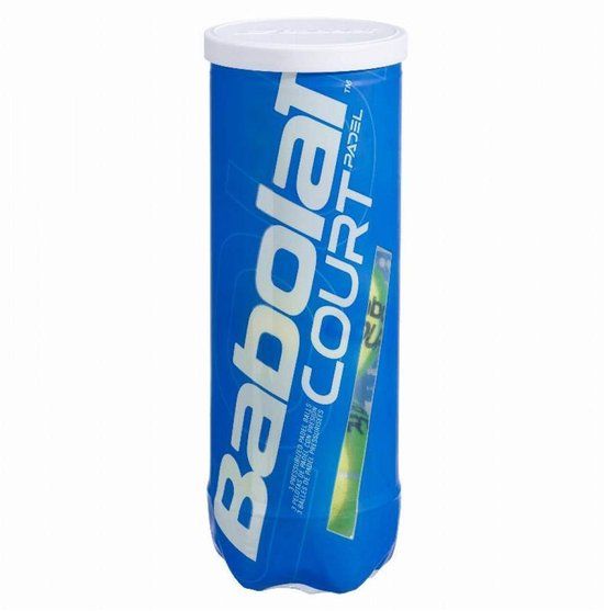 Babolat Court X3 - padel ballen - Padel - 3 Ballen - Geel