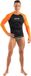 Seac T-Sun Long Rashguard Heren Zwart/Oranje XS