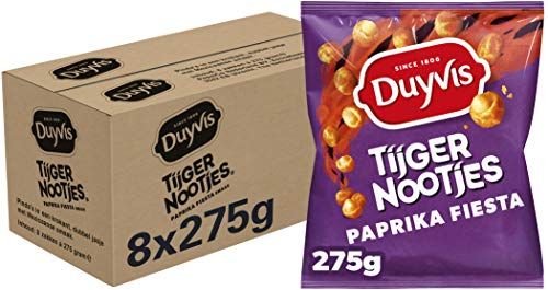 Duyvis Tijgernootjes Paprika Fiesta, 8 x 275 g