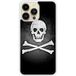 iPhone 14 Pro Max Drapeau Pirate Bedrukt Siliconen Hoesje