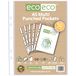 eco-eco A5 100% Gerecycleerde Multi Ponsen Zakken Glas Helder, Transparant Poly Wallet Sheet Protector, 45 Microns (50 zakken), eco132