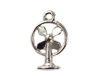 INNSPIRO NICE CHARMS metalen hanger ventilator wit en zwart, 10 x 8 mm, 25 stuks, 20x11mm.